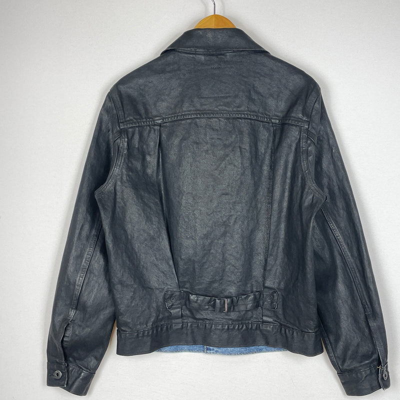 【中古品】【メンズ】 LEVI'S リーバイス 5286 × BIOTOP ビオトープ 別注コラボ TYPE 1 TRUCKER L BFL-36750-C タイプワン トラッカー エル アウター 145-260919-sa-14-teih サイズ：XS カラー：ブラック 万代Net店