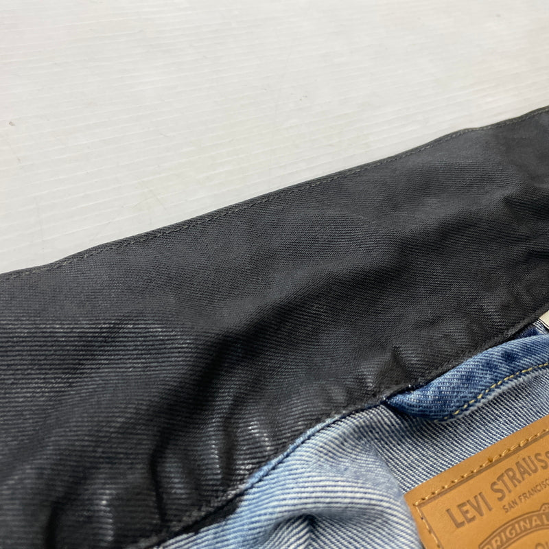 【中古品】【メンズ】 LEVI'S リーバイス 5286 × BIOTOP ビオトープ 別注コラボ TYPE 1 TRUCKER L BFL-36750-C タイプワン トラッカー エル アウター 145-260919-sa-14-teih サイズ：XS カラー：ブラック 万代Net店