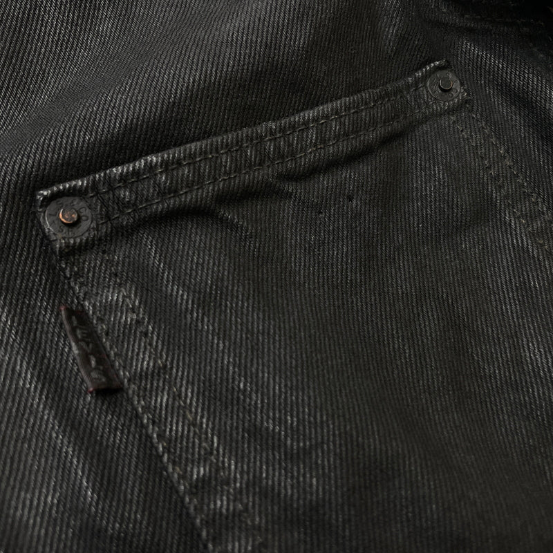 【中古品】【メンズ】 LEVI'S リーバイス 5286 × BIOTOP ビオトープ 別注コラボ TYPE 1 TRUCKER L BFL-36750-C タイプワン トラッカー エル アウター 145-260919-sa-14-teih サイズ：XS カラー：ブラック 万代Net店