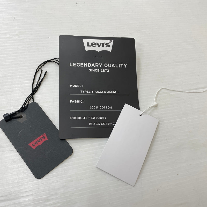 【中古品】【メンズ】 LEVI'S リーバイス 5286 × BIOTOP ビオトープ 別注コラボ TYPE 1 TRUCKER L BFL-36750-C タイプワン トラッカー エル アウター 145-260919-sa-14-teih サイズ：XS カラー：ブラック 万代Net店