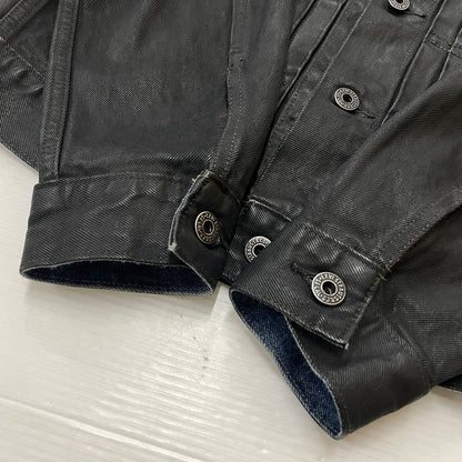 【中古品】【メンズ】 LEVI'S リーバイス 5286 × BIOTOP ビオトープ 別注コラボ TYPE 1 TRUCKER L BFL-36750-C タイプワン トラッカー エル アウター 145-260919-sa-14-teih サイズ：XS カラー：ブラック 万代Net店