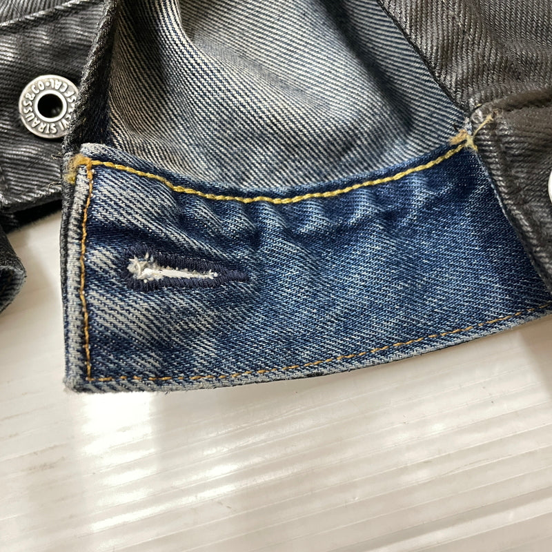 【中古品】【メンズ】 LEVI'S リーバイス 5286 × BIOTOP ビオトープ 別注コラボ TYPE 1 TRUCKER L BFL-36750-C タイプワン トラッカー エル アウター 145-260919-sa-14-teih サイズ：XS カラー：ブラック 万代Net店