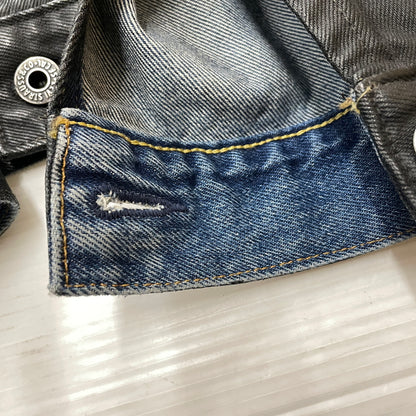【中古品】【メンズ】 LEVI'S リーバイス 5286 × BIOTOP ビオトープ 別注コラボ TYPE 1 TRUCKER L BFL-36750-C タイプワン トラッカー エル アウター 145-260919-sa-14-teih サイズ：XS カラー：ブラック 万代Net店