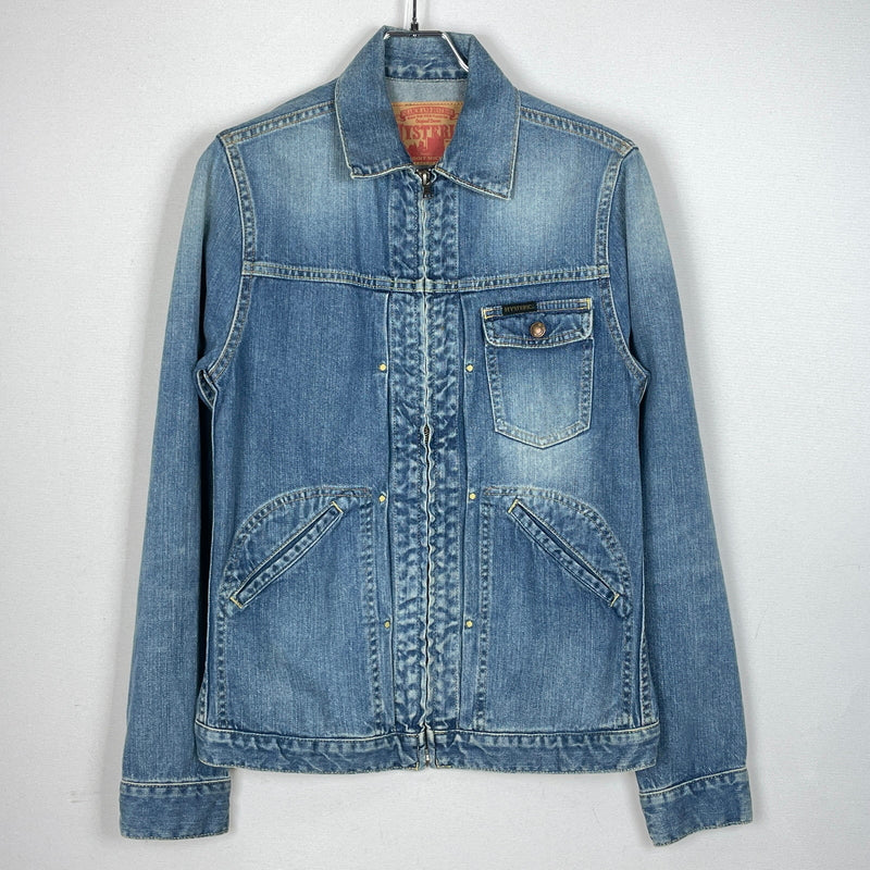 【中古品】【メンズ】 HYSTERIC GLAMMOUR ヒステリック グラマー DENIM ZIP JACKET 0224AB01 デニム ジップ ジャケット アウター ジャケット アウター 140-260919-sa-13-teih サイズ：M カラー：インディゴ 万代Net店