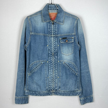 【中古品】【メンズ】 HYSTERIC GLAMMOUR ヒステリック グラマー DENIM ZIP JACKET 0224AB01 デニム ジップ ジャケット アウター ジャケット アウター 140-260919-sa-13-teih サイズ：M カラー：インディゴ 万代Net店
