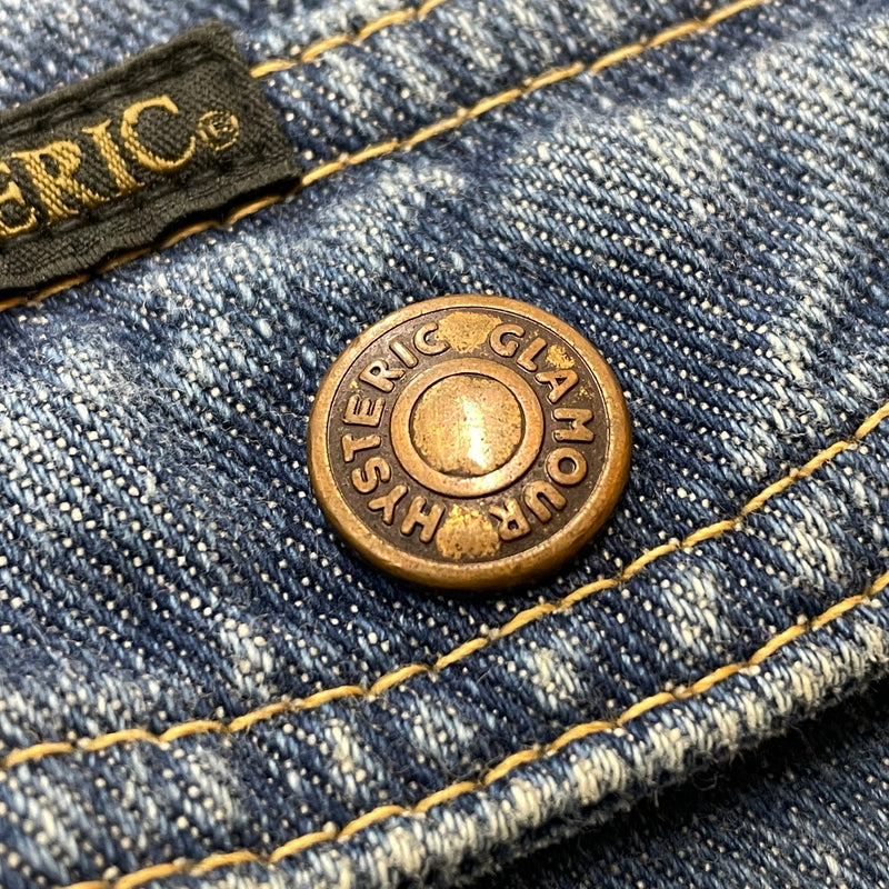 【中古品】【メンズ】 HYSTERIC GLAMMOUR ヒステリック グラマー DENIM ZIP JACKET 0224AB01 デニム ジップ ジャケット アウター ジャケット アウター 140-260919-sa-13-teih サイズ：M カラー：インディゴ 万代Net店