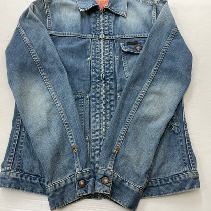 【中古品】【メンズ】 HYSTERIC GLAMMOUR ヒステリック グラマー DENIM ZIP JACKET 0224AB01 デニム ジップ ジャケット アウター ジャケット アウター 140-260919-sa-13-teih サイズ：M カラー：インディゴ 万代Net店