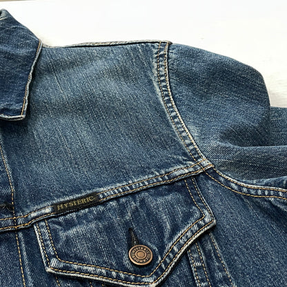 【中古品】【メンズ】 HYSTERIC GLAMOUR ヒステリックグラマー 3RD DENIM JACKET 0263AB13 サード デニム ジャケット アウター 140-260919-sa-15-teih サイズ：M カラー：インディゴ 万代Net店