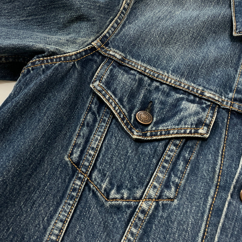【中古品】【メンズ】 HYSTERIC GLAMOUR ヒステリックグラマー 3RD DENIM JACKET 0263AB13 サード デニム ジャケット アウター 140-260919-sa-15-teih サイズ：M カラー：インディゴ 万代Net店