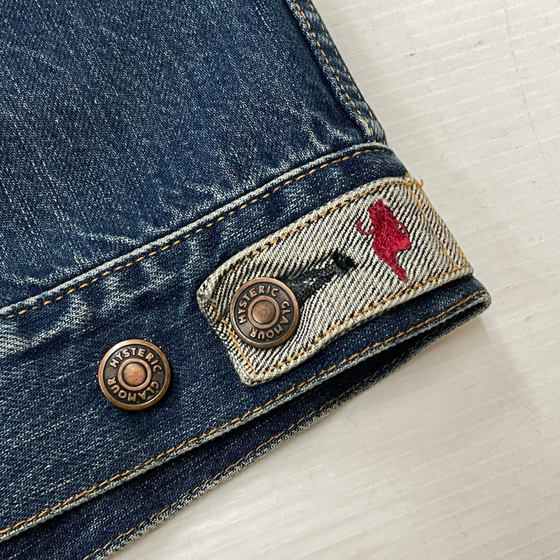 【中古品】【メンズ】 HYSTERIC GLAMOUR ヒステリックグラマー 3RD DENIM JACKET 0263AB13 サード デニム ジャケット アウター 140-260919-sa-15-teih サイズ：M カラー：インディゴ 万代Net店