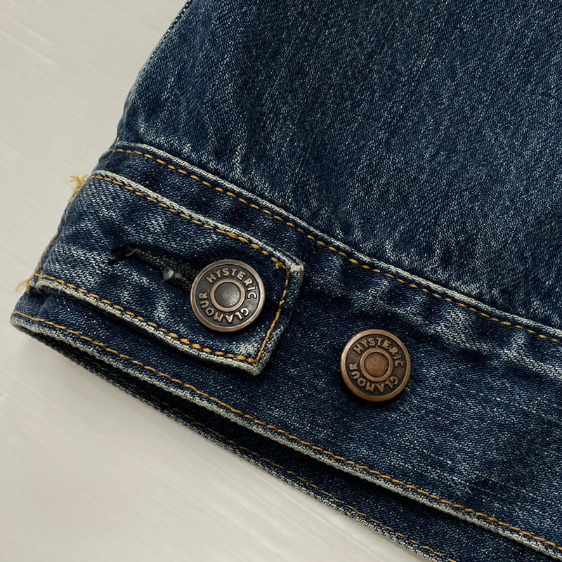 【中古品】【メンズ】 HYSTERIC GLAMOUR ヒステリックグラマー 3RD DENIM JACKET 0263AB13 サード デニム ジャケット アウター 140-260919-sa-15-teih サイズ：M カラー：インディゴ 万代Net店