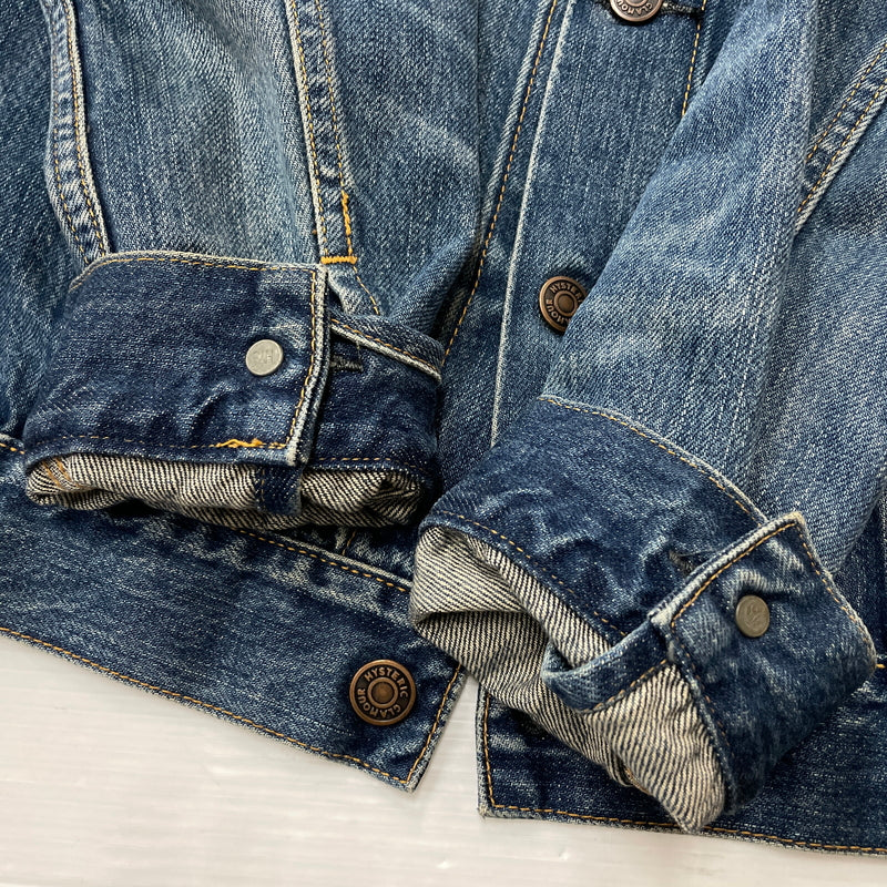 【中古品】【メンズ】 HYSTERIC GLAMOUR ヒステリックグラマー 3RD DENIM JACKET 0263AB13 サード デニム ジャケット アウター 140-260919-sa-15-teih サイズ：M カラー：インディゴ 万代Net店