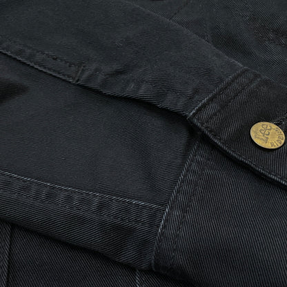【中古品】【メンズ】 LEE リー TRACKER JACKET トラッカー ジャケット アウター 145-260919-sa-18-teih サイズ：M カラー：ブラック 万代Net店