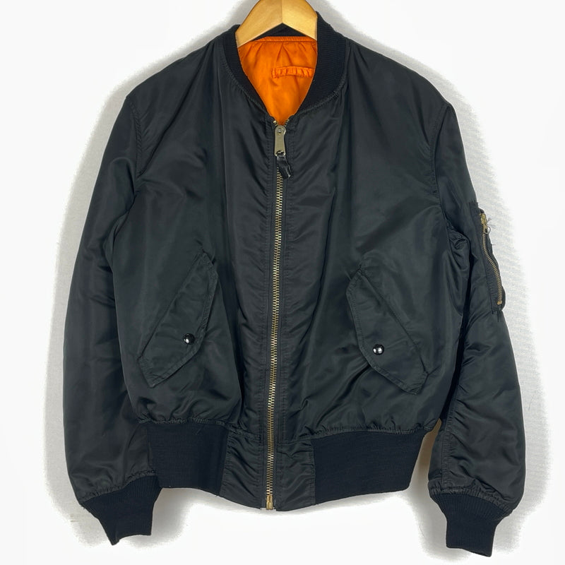 【中古品】【メンズ】 ALPHA アルファ MA-1 J-82790J エムエーワン ジャケット アウター リバーシブル 145-260919-sa-07-teih サイズ：M カラー：ブラック 万代Net店
