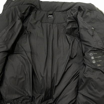 【中古品】【メンズ】 ZARA ザラ PUFF JACKET パフ ジャケット アウター 147-260919-sa-08-teih サイズ：S カラー：ブラック 万代Net店