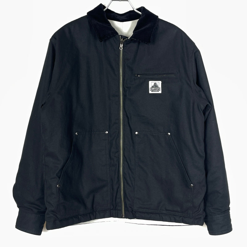 【中古品】【メンズ】 X-LARGE アヴィレックス REVERSIBLE WORK JACKET 101233021017 リバーシブル ワーク ジャケット アウター 142-260919-sa-09-teih サイズ：M カラー：ブラック 万代Net店