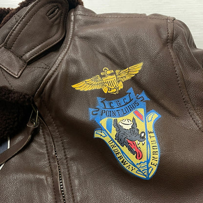 【中古品】【メンズ】 AVIREX アヴィレックス 6281005 GOAT LEATHER G-1 JACKET ゴード レザー ジーワン ジャケット アウター 145-260919-sa-06-teih サイズ：S カラー：ブラウン 万代Net店
