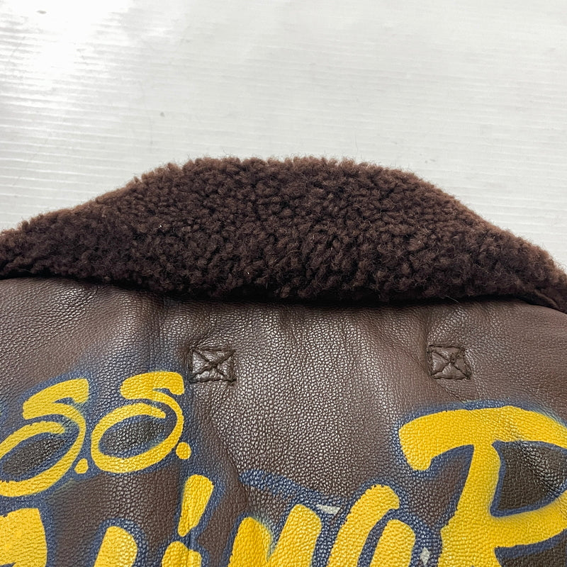 【中古品】【メンズ】 AVIREX アヴィレックス 6281005 GOAT LEATHER G-1 JACKET ゴード レザー ジーワン ジャケット アウター 145-260919-sa-06-teih サイズ：S カラー：ブラウン 万代Net店