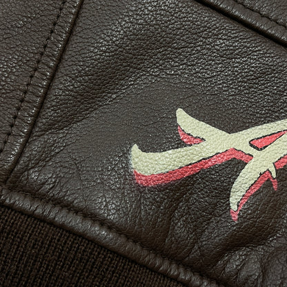 【中古品】【メンズ】 AVIREX アヴィレックス 6281005 GOAT LEATHER G-1 JACKET ゴード レザー ジーワン ジャケット アウター 145-260919-sa-06-teih サイズ：S カラー：ブラウン 万代Net店