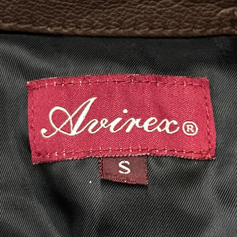 【中古品】【メンズ】 AVIREX アヴィレックス 6281005 GOAT LEATHER G-1 JACKET ゴード レザー ジーワン ジャケット アウター 145-260919-sa-06-teih サイズ：S カラー：ブラウン 万代Net店