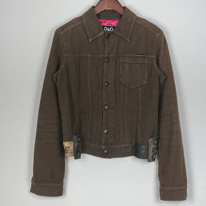 【現状渡し品】【メンズ】 DOLCE&GABBANA ドルチェアンドガッバーナ 00's MULTI PATCH TRACKER JACKET 2000年代 マルチパッチ トラッカー ジャケット アウター 141-260919-sa-05-teih サイズ：S カラー：ブラウン 万代Net店