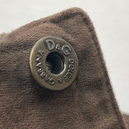 【現状渡し品】【メンズ】 DOLCE&GABBANA ドルチェアンドガッバーナ 00's MULTI PATCH TRACKER JACKET 2000年代 マルチパッチ トラッカー ジャケット アウター 141-260919-sa-05-teih サイズ：S カラー：ブラウン 万代Net店