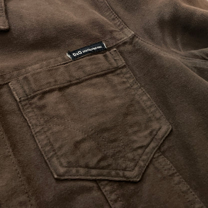 【現状渡し品】【メンズ】 DOLCE&GABBANA ドルチェアンドガッバーナ 00's MULTI PATCH TRACKER JACKET 2000年代 マルチパッチ トラッカー ジャケット アウター 141-260919-sa-05-teih サイズ：S カラー：ブラウン 万代Net店