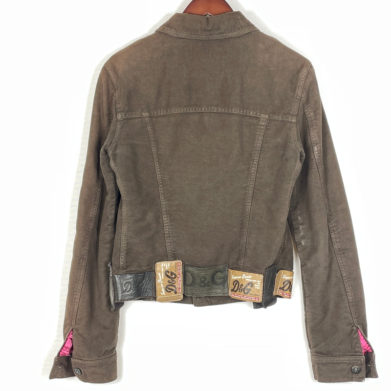 【現状渡し品】【メンズ】 DOLCE&GABBANA ドルチェアンドガッバーナ 00's MULTI PATCH TRACKER JACKET 2000年代 マルチパッチ トラッカー ジャケット アウター 141-260919-sa-05-teih サイズ：S カラー：ブラウン 万代Net店
