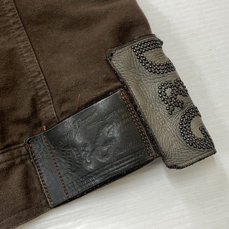 【現状渡し品】【メンズ】 DOLCE&GABBANA ドルチェアンドガッバーナ 00's MULTI PATCH TRACKER JACKET 2000年代 マルチパッチ トラッカー ジャケット アウター 141-260919-sa-05-teih サイズ：S カラー：ブラウン 万代Net店