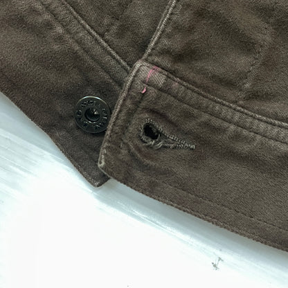 【現状渡し品】【メンズ】 DOLCE&GABBANA ドルチェアンドガッバーナ 00's MULTI PATCH TRACKER JACKET 2000年代 マルチパッチ トラッカー ジャケット アウター 141-260919-sa-05-teih サイズ：S カラー：ブラウン 万代Net店