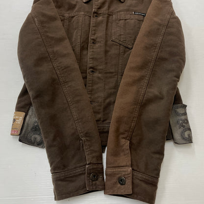 【現状渡し品】【メンズ】 DOLCE&GABBANA ドルチェアンドガッバーナ 00's MULTI PATCH TRACKER JACKET 2000年代 マルチパッチ トラッカー ジャケット アウター 141-260919-sa-05-teih サイズ：S カラー：ブラウン 万代Net店