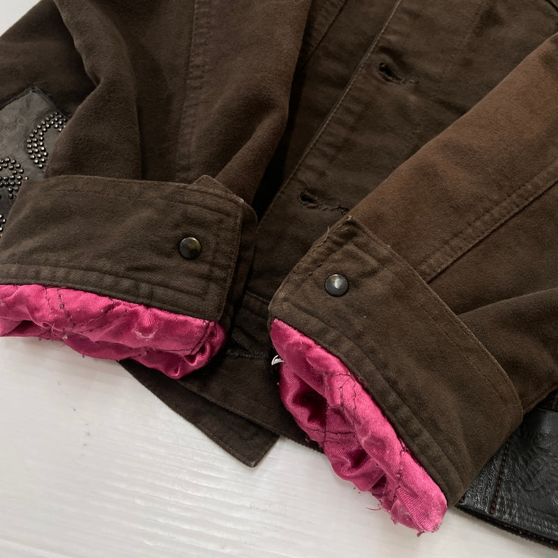 【現状渡し品】【メンズ】 DOLCE&GABBANA ドルチェアンドガッバーナ 00's MULTI PATCH TRACKER JACKET 2000年代 マルチパッチ トラッカー ジャケット アウター 141-260919-sa-05-teih サイズ：S カラー：ブラウン 万代Net店