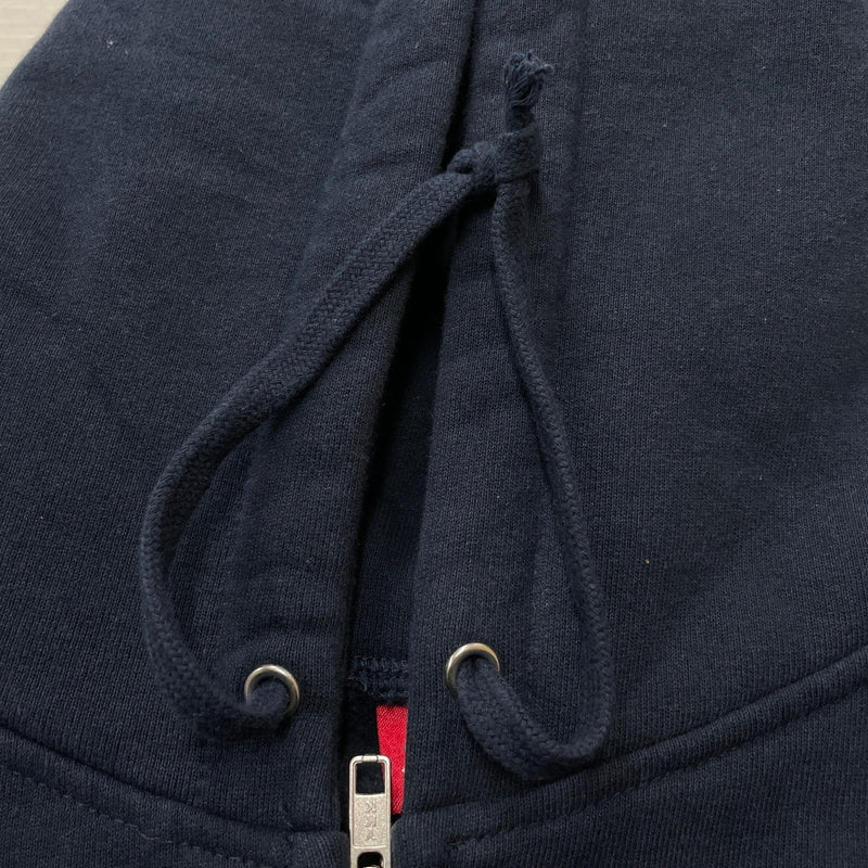 【中古品】【メンズ】 SUPREME シュプリーム 25SS BIG LOGO ZIP UP HOODIE 2025年春夏 ビッグロゴ ジップ アップ フーディー 長袖 トップス フルジップパーカー 149-260919-sa-20-teih サイズ：XL カラー：ネイビー 万代Net店