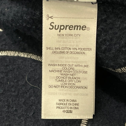 【中古品】【メンズ】 SUPREME シュプリーム 25SS BIG LOGO ZIP UP HOODIE 2025年春夏 ビッグロゴ ジップ アップ フーディー 長袖 トップス フルジップパーカー 149-260919-sa-20-teih サイズ：XL カラー：ネイビー 万代Net店