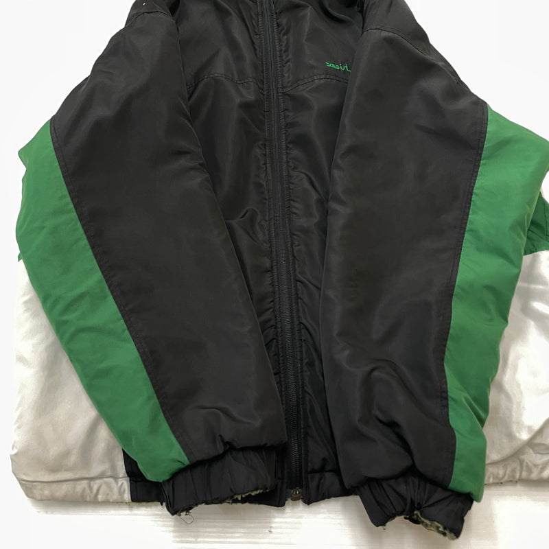 【現状渡し品】【レディース】 X-GIRL エックスガール REVERSIBLE BOA FLEECE JACKET 105214021016 リバーシブル ボア フリース ジャケット アウター 169-260919-sa-10-teih サイズ：S カラー：グリーン 万代Net店