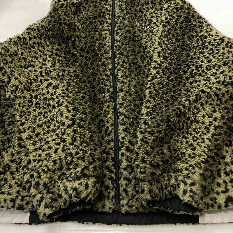 【現状渡し品】【レディース】 X-GIRL エックスガール REVERSIBLE BOA FLEECE JACKET 105214021016 リバーシブル ボア フリース ジャケット アウター 169-260919-sa-10-teih サイズ：S カラー：グリーン 万代Net店