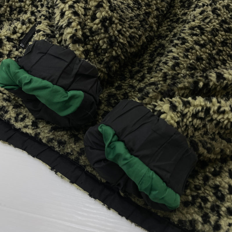 【現状渡し品】【レディース】 X-GIRL エックスガール REVERSIBLE BOA FLEECE JACKET 105214021016 リバーシブル ボア フリース ジャケット アウター 169-260919-sa-10-teih サイズ：S カラー：グリーン 万代Net店