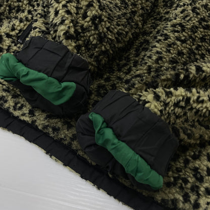 【現状渡し品】【レディース】 X-GIRL エックスガール REVERSIBLE BOA FLEECE JACKET 105214021016 リバーシブル ボア フリース ジャケット アウター 169-260919-sa-10-teih サイズ：S カラー：グリーン 万代Net店