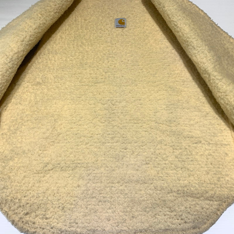 【現状渡し品】【メンズ】 Carhartt カーハート BOA DUCK VEST VINTAGE ボア ダック ベスト ライトアウター ヴィンテージ 145-260920-ko-01-teih サイズ：L カラー：ベージュ 万代Net店