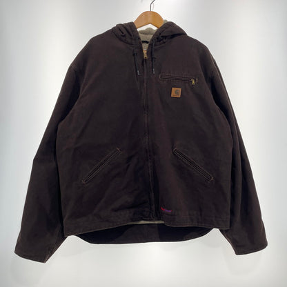 【中古品】【メンズ】 CARHARTT カーハート DKB SIERRA JACKET J141 ダークブラウン シエラ ジャケット アウター 145-260919-yo-07-teih サイズ：XL カラー：ダークブラウン 万代Net店