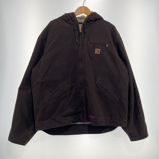 【中古品】【メンズ】 CARHARTT カーハート DKB SIERRA JACKET J141 ダークブラウン シエラ ジャケット アウター 145-260919-yo-07-teih サイズ：XL カラー：ダークブラウン 万代Net店