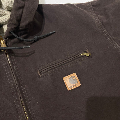 【中古品】【メンズ】 CARHARTT カーハート DKB SIERRA JACKET J141 ダークブラウン シエラ ジャケット アウター 145-260919-yo-07-teih サイズ：XL カラー：ダークブラウン 万代Net店