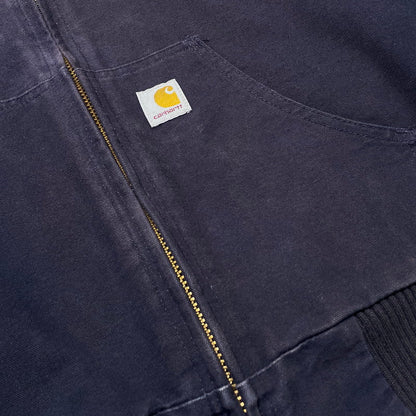 【現状渡し品】【メンズ】 CARHARTT カーハート DNY FIRM DUCK INSULATED FLANNEL-LINED ACTIVE JACKET J140 ファームダック インサレーテッド フランネルライン アクティブジャケット アウター 145-260919-yo-08-teih サイズ：M カラー：ネイビー 万代Net店