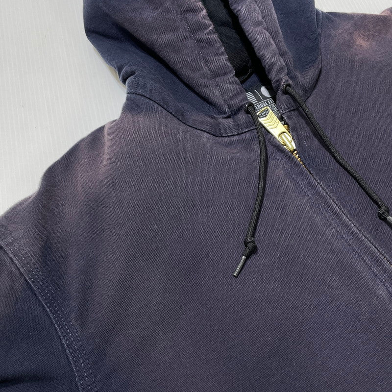 【現状渡し品】【メンズ】 CARHARTT カーハート DNY FIRM DUCK INSULATED FLANNEL-LINED ACTIVE JACKET J140 ファームダック インサレーテッド フランネルライン アクティブジャケット アウター 145-260919-yo-08-teih サイズ：M カラー：ネイビー 万代Net店