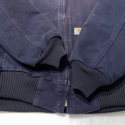 【現状渡し品】【メンズ】 CARHARTT カーハート DNY FIRM DUCK INSULATED FLANNEL-LINED ACTIVE JACKET J140 ファームダック インサレーテッド フランネルライン アクティブジャケット アウター 145-260919-yo-08-teih サイズ：M カラー：ネイビー 万代Net店