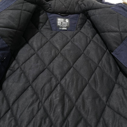【現状渡し品】【メンズ】 CARHARTT カーハート DNY FIRM DUCK INSULATED FLANNEL-LINED ACTIVE JACKET J140 ファームダック インサレーテッド フランネルライン アクティブジャケット アウター 145-260919-yo-08-teih サイズ：M カラー：ネイビー 万代Net店