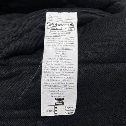 【現状渡し品】【メンズ】 CARHARTT カーハート DNY FIRM DUCK INSULATED FLANNEL-LINED ACTIVE JACKET J140 ファームダック インサレーテッド フランネルライン アクティブジャケット アウター 145-260919-yo-08-teih サイズ：M カラー：ネイビー 万代Net店