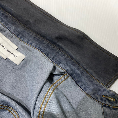 【中古品】【メンズ】 FenG CHen WANG フェン チェン ワン INDIGO GRADIENT DENIM SHIRT FUS21SR21 インディゴ デニム シャツ 長袖 トップス 141-260919-yo-04-teih サイズ：S カラー：インディゴ/ブラック 万代Net店