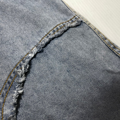【中古品】【メンズ】 FenG CHen WANG フェン チェン ワン INDIGO GRADIENT DENIM SHIRT FUS21SR21 インディゴ デニム シャツ 長袖 トップス 141-260919-yo-04-teih サイズ：S カラー：インディゴ/ブラック 万代Net店