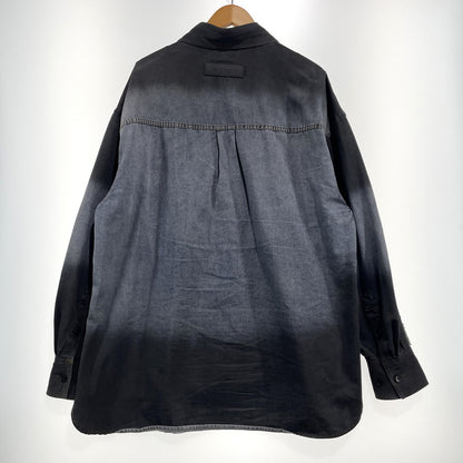 【中古品】【メンズ】 FenG CHen WANG フェン チェン ワン INDIGO GRADIENT DENIM SHIRT FUS21SR21 インディゴ デニム シャツ 長袖 トップス 141-260919-yo-04-teih サイズ：S カラー：インディゴ/ブラック 万代Net店